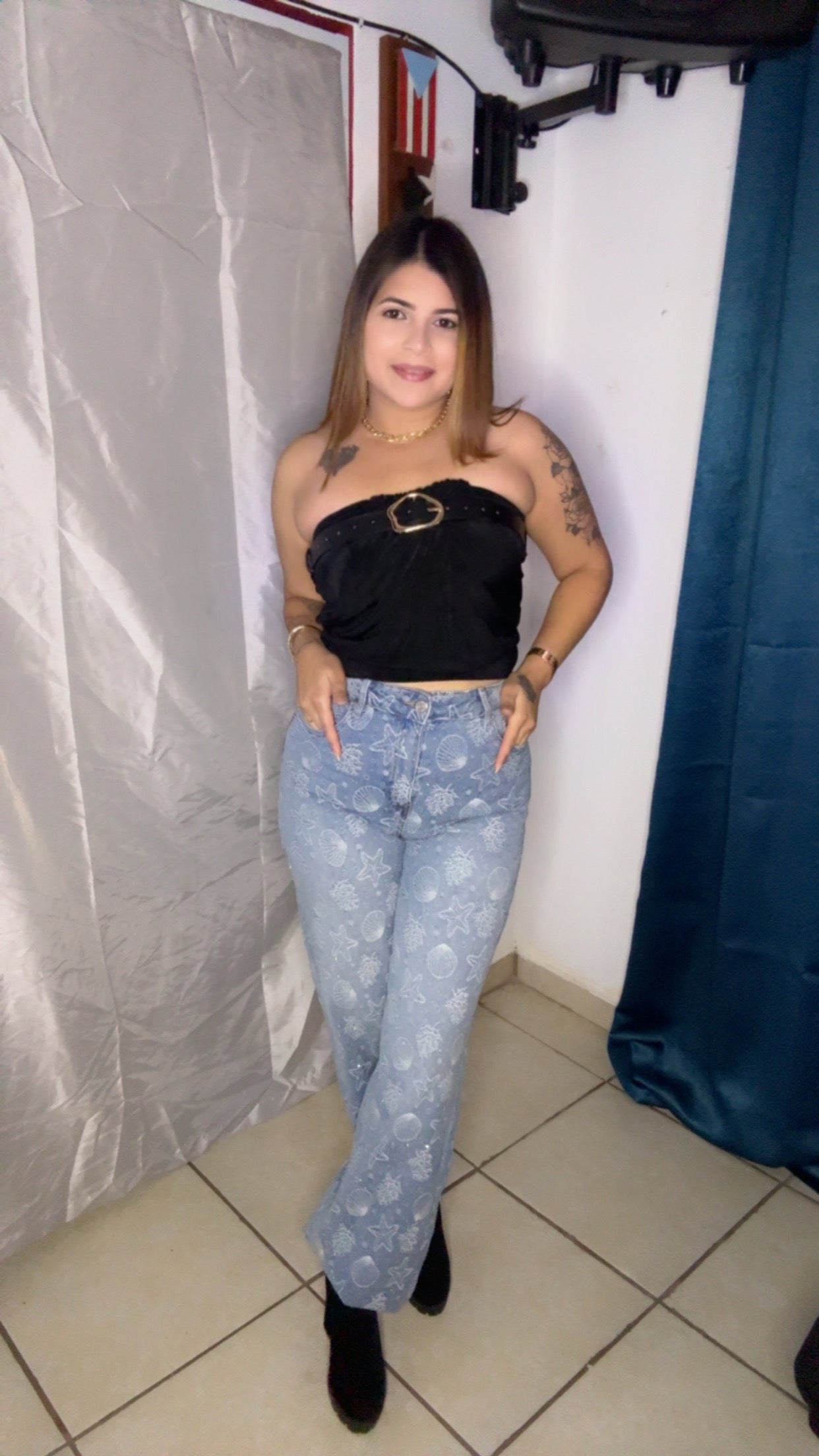 Midnight Buckle Top