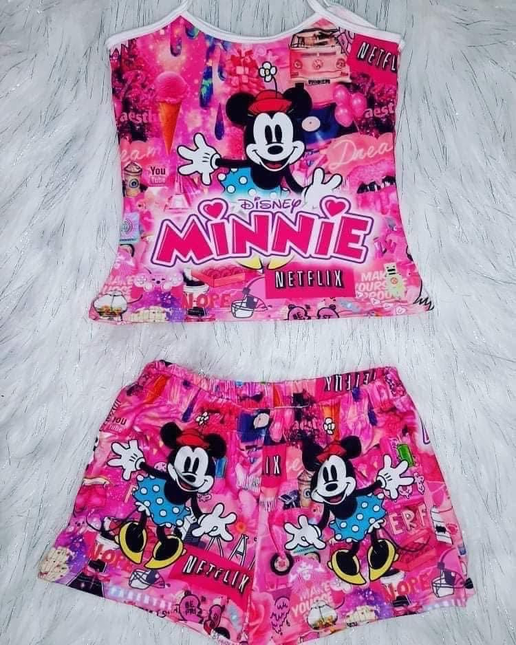 Minnie Mouse Vibes Pajama Set – Netflix & Cute