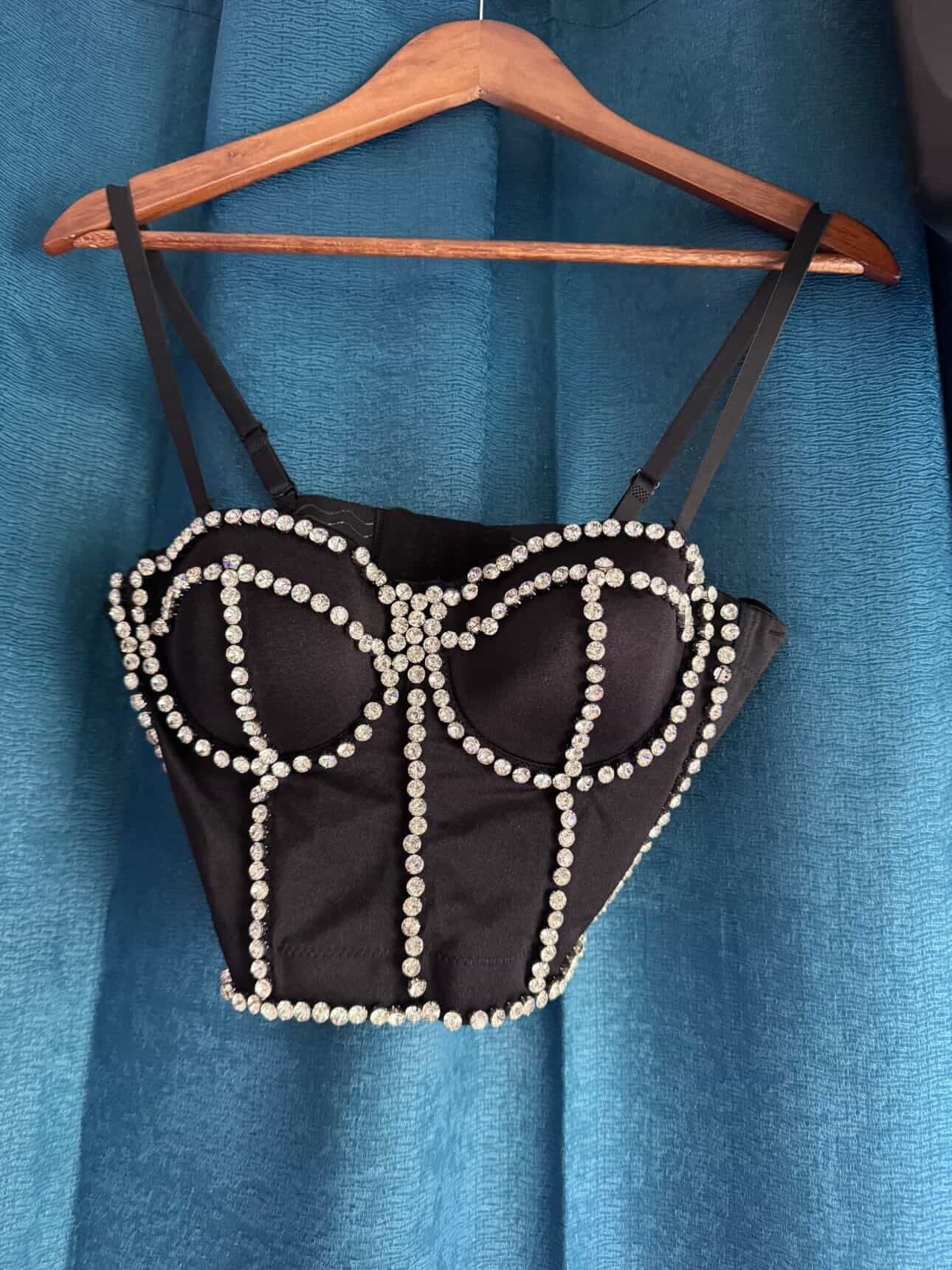 Midnight Doll Rhinestone Corset