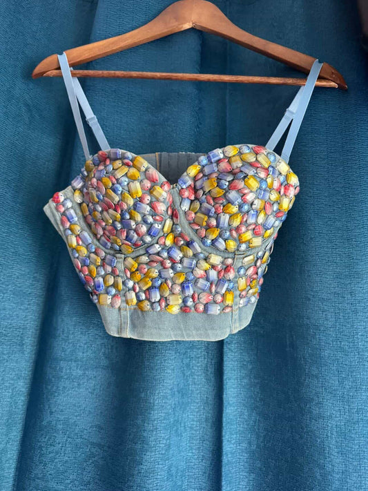 Candy Denim Corset
