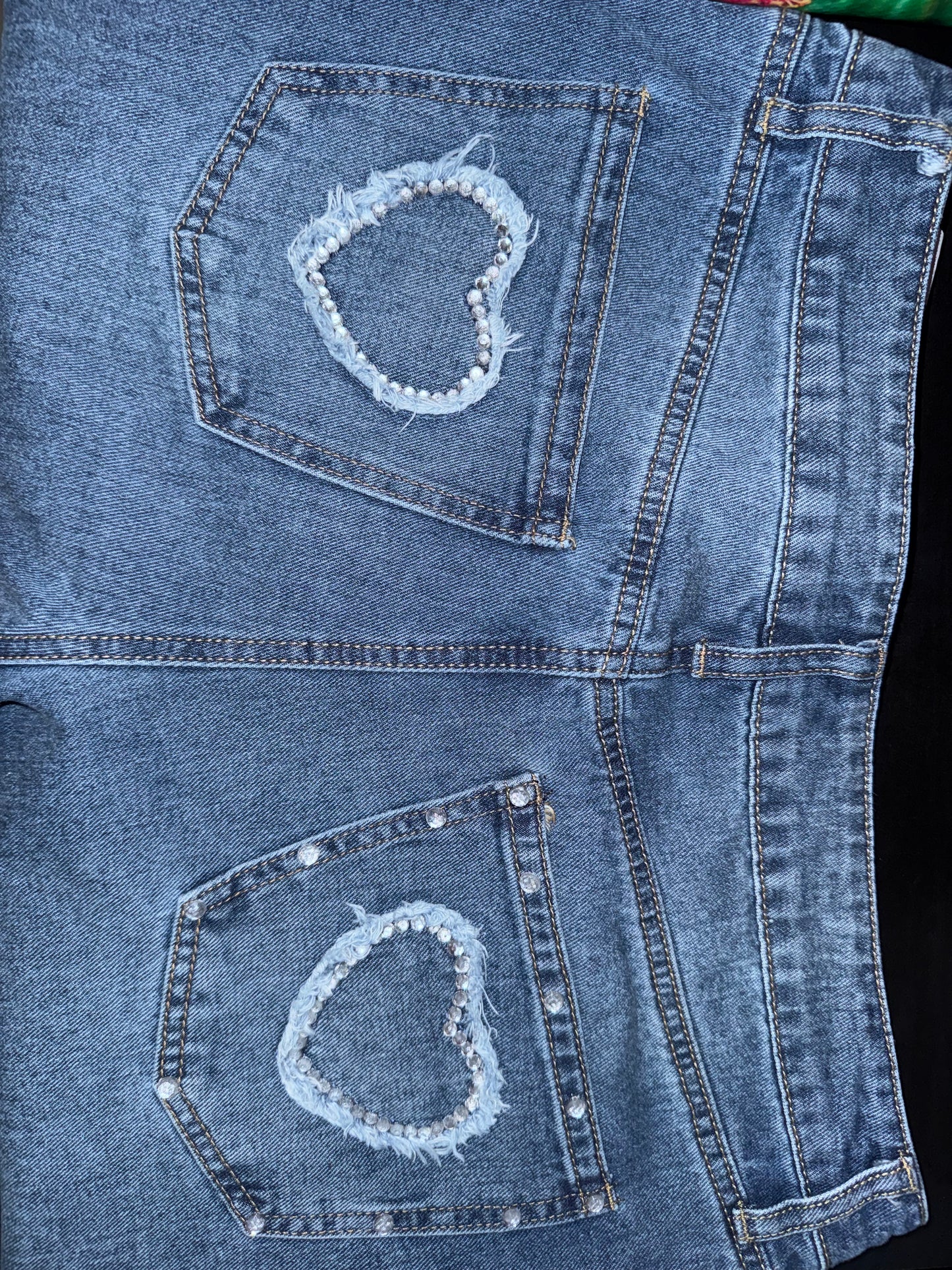 Amor Sparkle Baggy Jeans